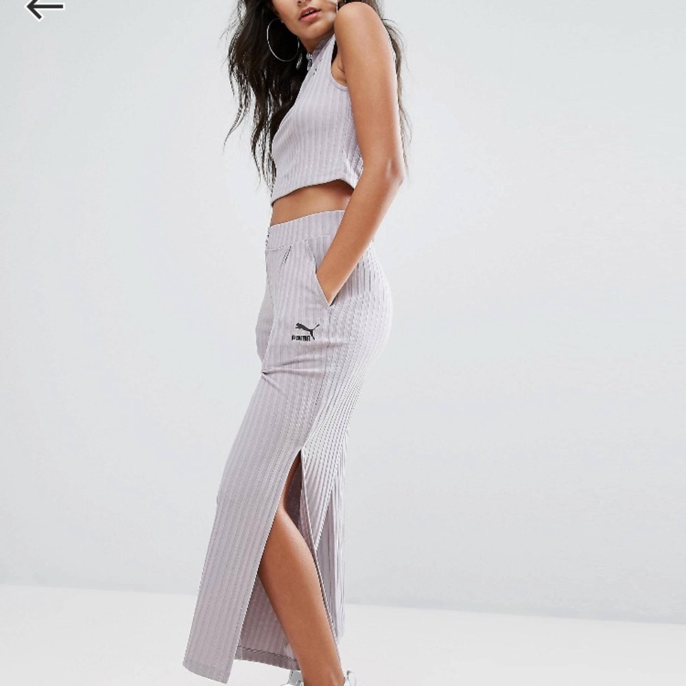 Puma exclusive to ASOS side split culotte set